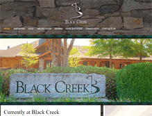 Tablet Screenshot of blackcreekclub.com
